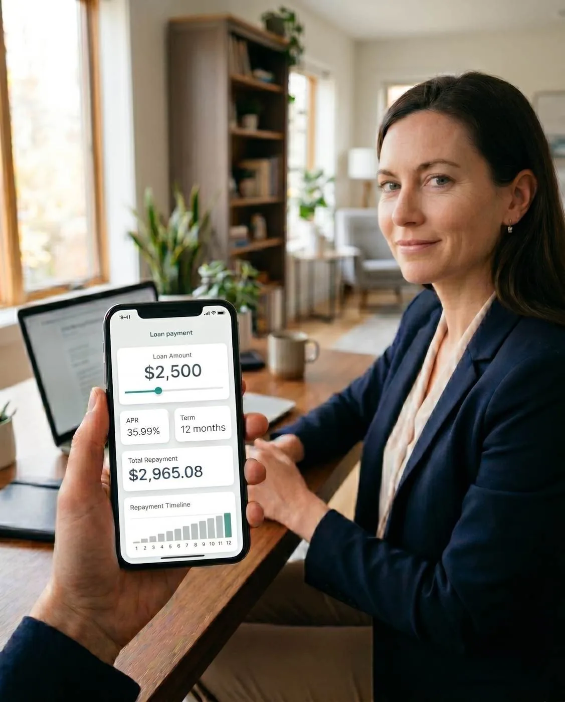 Borrower reviewing lender questions before applying