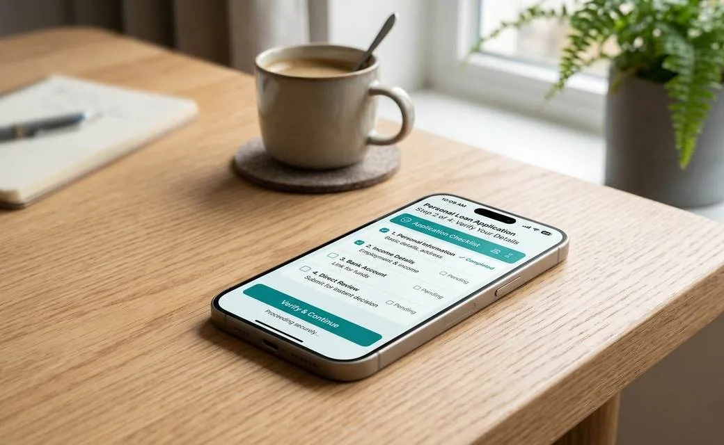 Secure application checklist shown on a smartphone