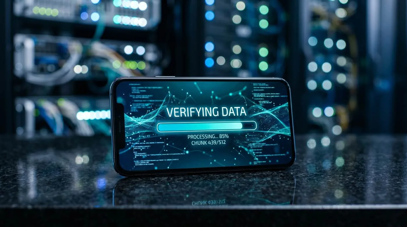 Loan verification status shown on a smartphone