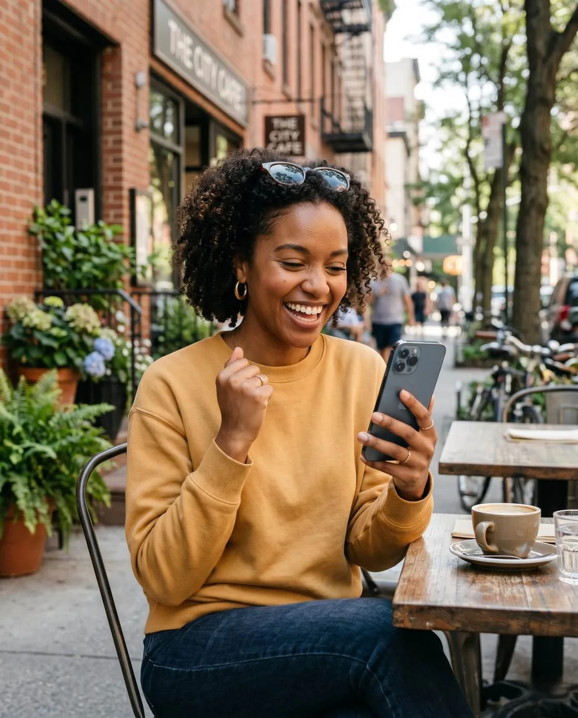 Borrower reviewing application steps on a smartphone